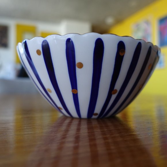 Anthropologie Bridget Bodenham blue gold bowl - Picture 4 of 15